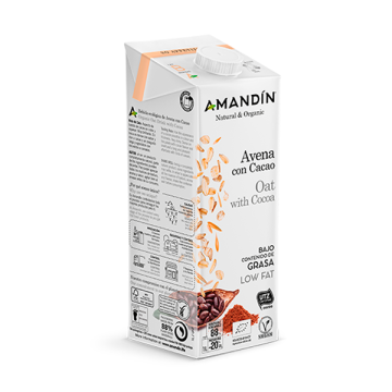 Bebida avena cacao Amandin 1L ECO