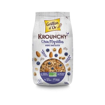 Crunchy chia arándanos Grillon 500g ECO