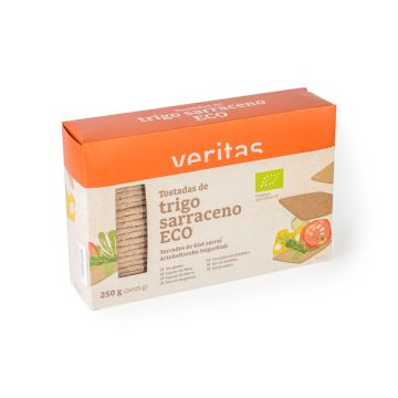 Tostada sarraceno s/sal Veritas 250g ECO