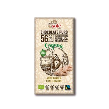 Chocolate negro c/jengibre 100g Sole ECO