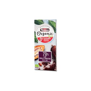 Choco Negro 79% s/azúcar Torras 100g ECO