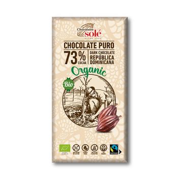 Chocolate negro 73% Sole 100g ECO