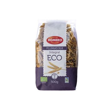 Macarrones plumas integ Romero 500g ECO