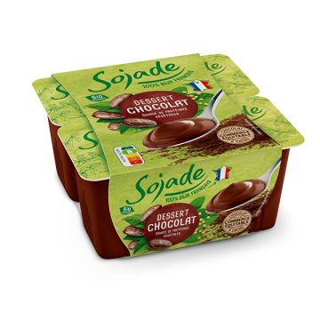 Postre soja chocolate Sojade 4x100g ECO