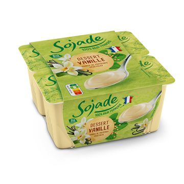 Postre soja vainilla Sojade 4x100g ECO