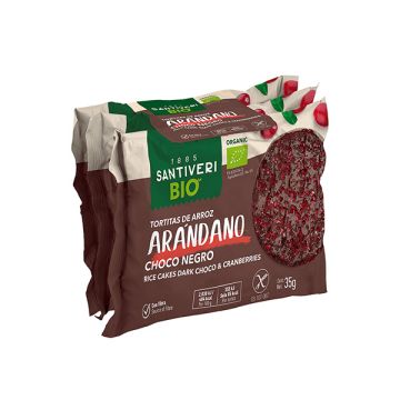 Tortita choco aránd Santiveri 3x35g ECO
