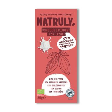 Chocolate con leche Natruly 85g ECO