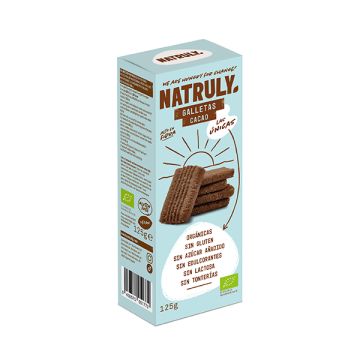 Galletas cookies cacao Natruly 125g ECO