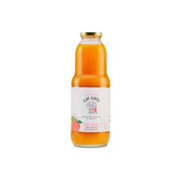 Zumo de uva y melocotón Cal Valls 1l ECO