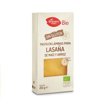 Láminas lasaña sg El Granero 250g ECO