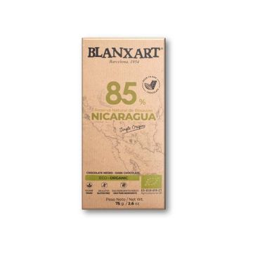 Choco neg 85% Nicaragua Blanxart 75g ECO