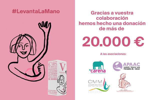 Donamos más de 20.000€ a asociaciones locales que luchan contra el cáncer de mama - Veritas