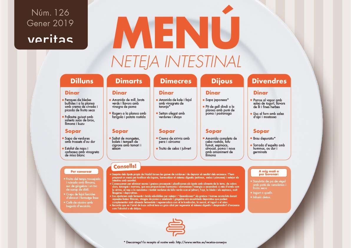 Neteja intestinal - Menús - Veritas