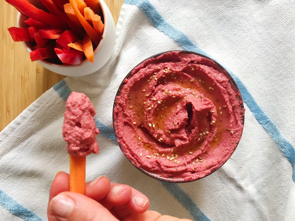 Hummus de remolacha