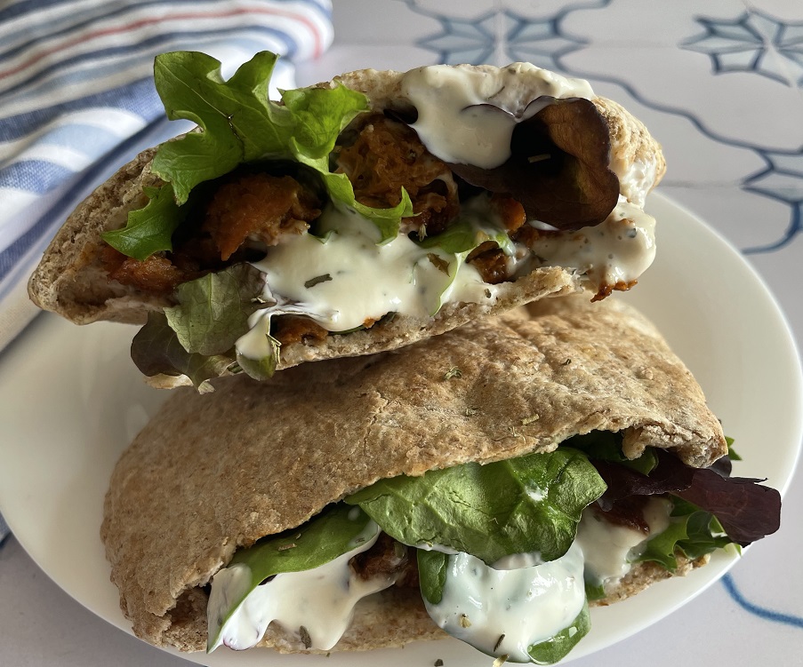 Pita con seitán - Recetas - Veritas