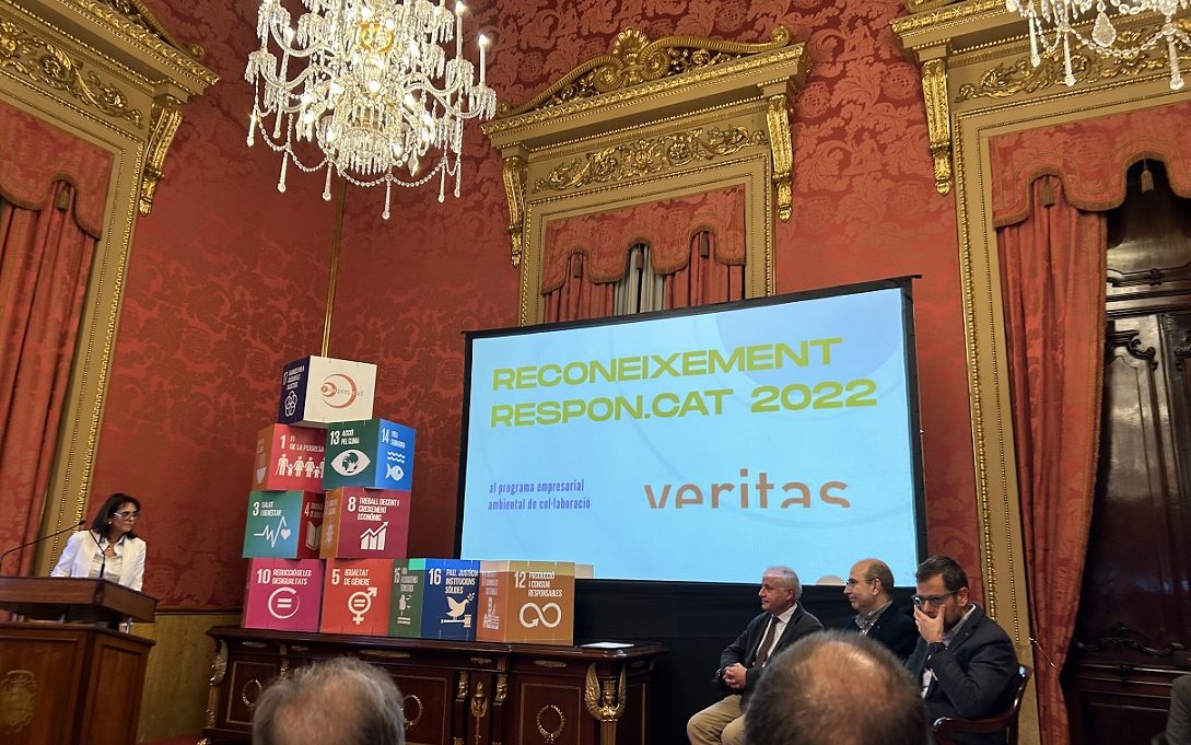 Reconocimiento Respon.cat por el programa empresarial ambiental de colaboración - Ahora en Veritas