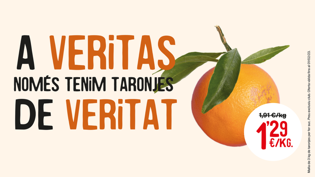 A Veritas només tenim taronges de veritat
