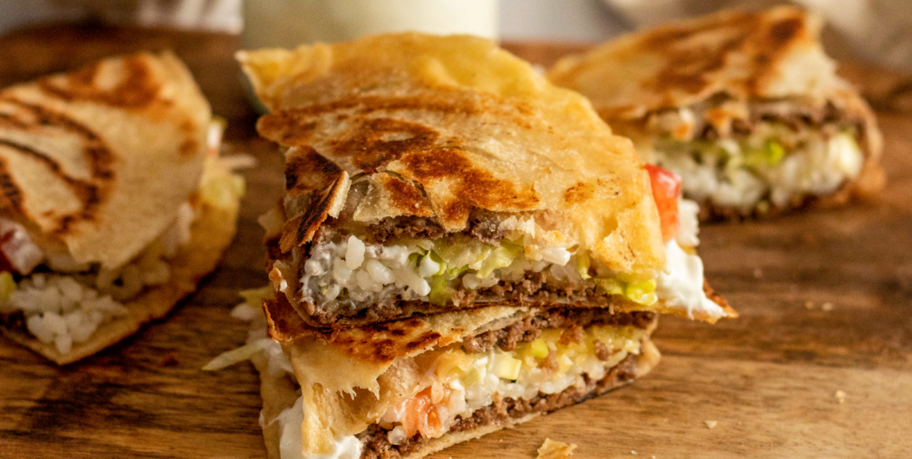 Quesadilles cruixents de carn especiada - Receptes - Veritas