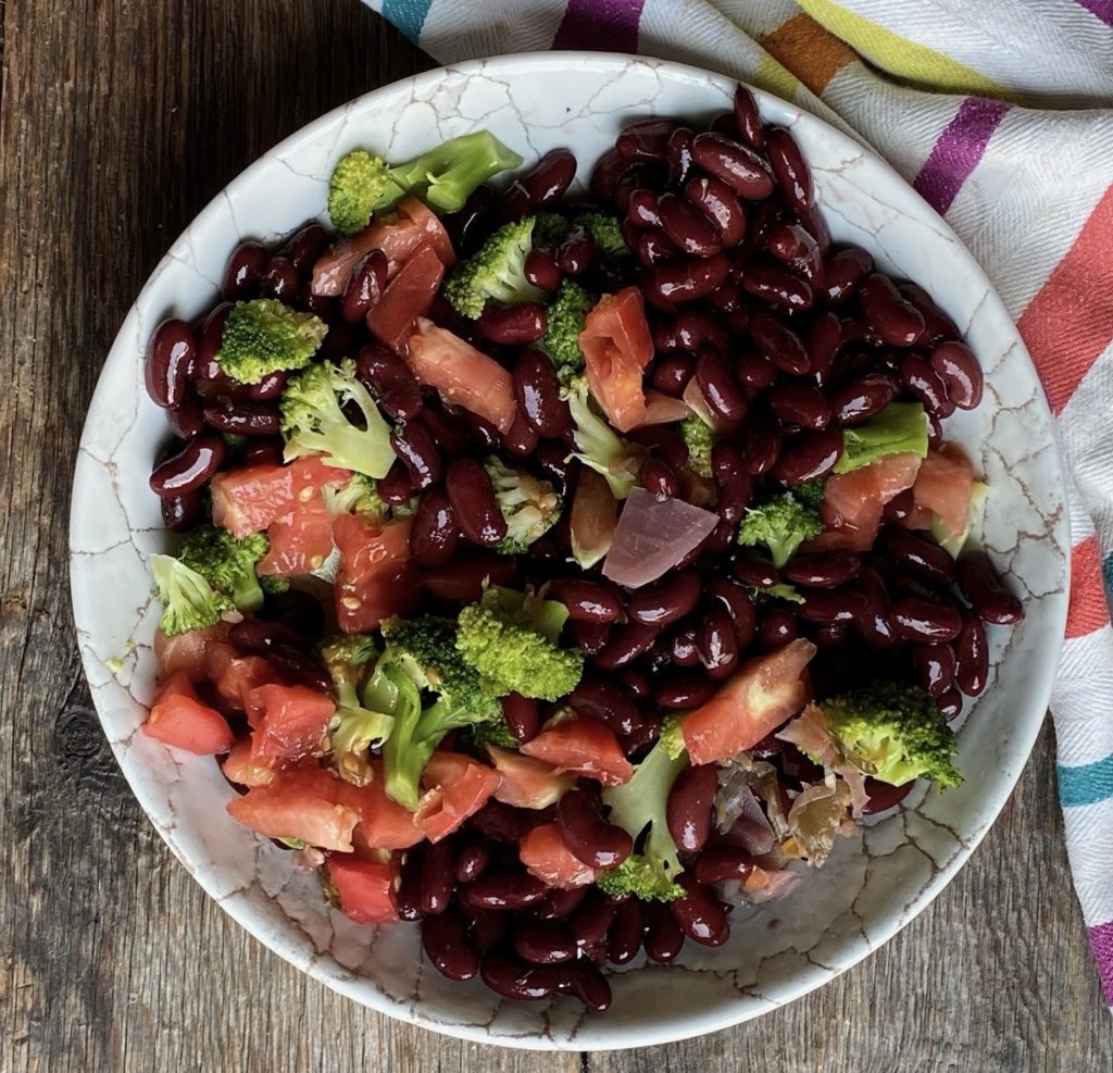 Amanida de llegums amb kimchi - receptes - Veritas