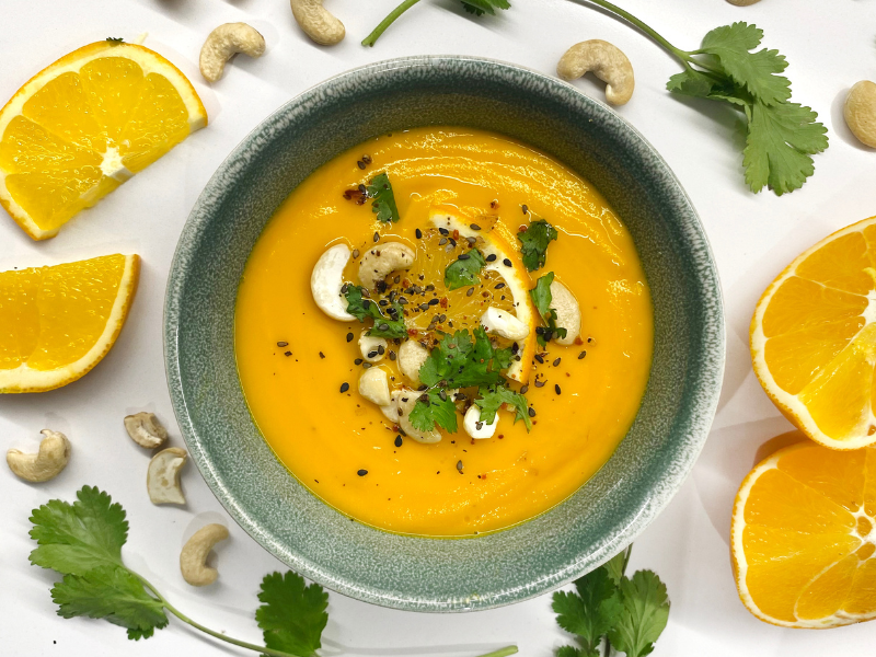 Crema thai de zanahoria y naranja - Recetas - Veritas