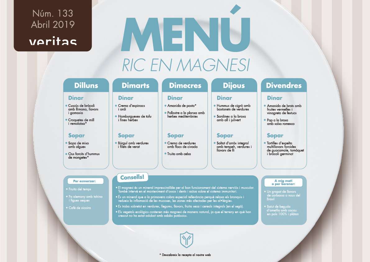 Ric en magnesi - Menús - Veritas