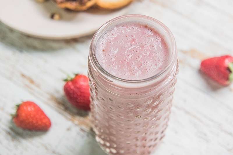 Batido cremoso de fresa - Recetas - Veritas
