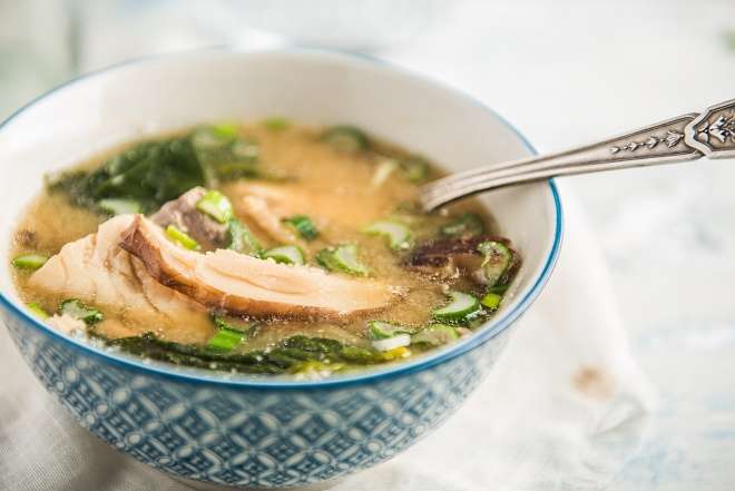 Orada en sopa de miso - Receptes - Veritas
