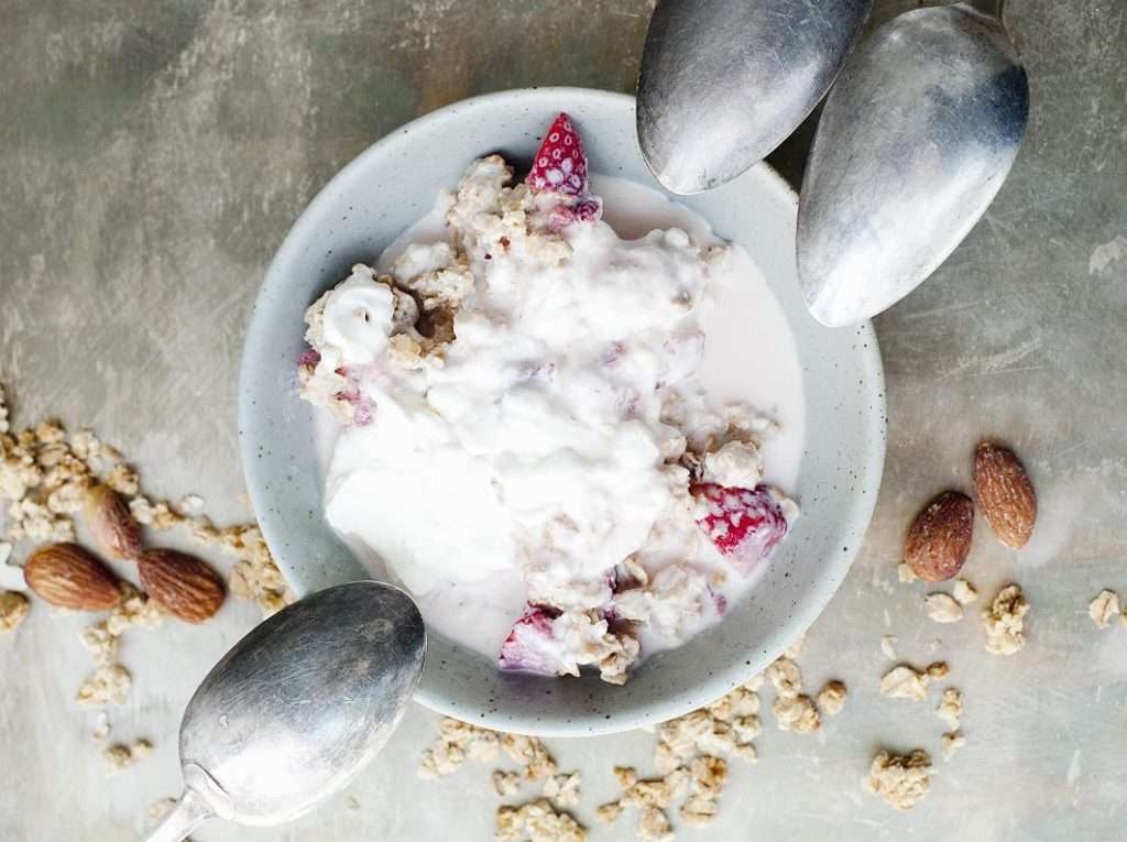 Yogur ecológico y yogur no ecológico