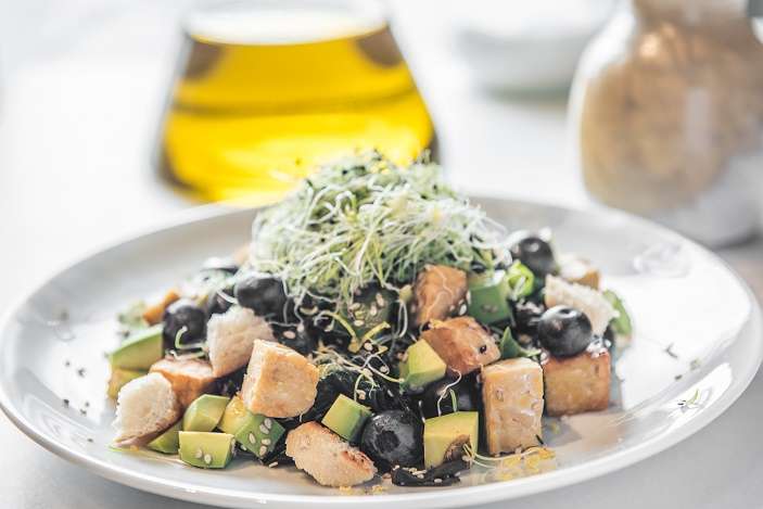 Amanida de wakame, tempeh i germinats - Receptes - Veritas