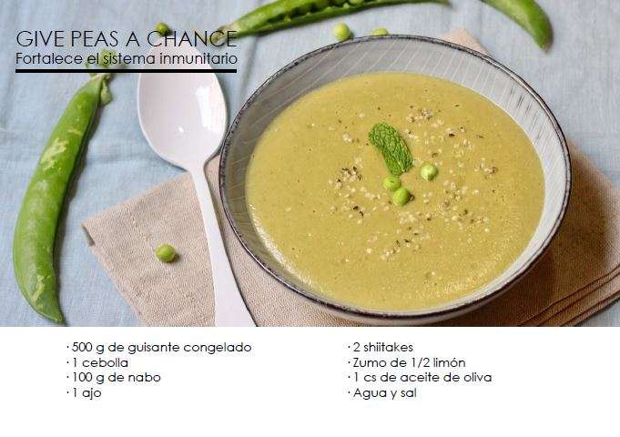 Crema de verduras Give peas a chance - Recetas - Veritas