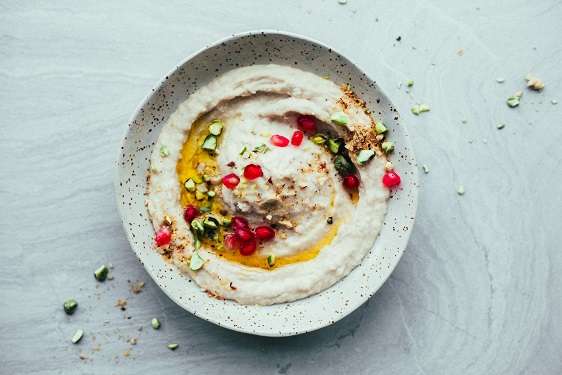 Hummus de alubias y crema de cacahuete - Veritas