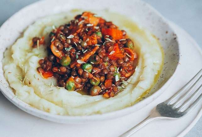 Lentejas guisadas con parmentier - Recetas - Veritas