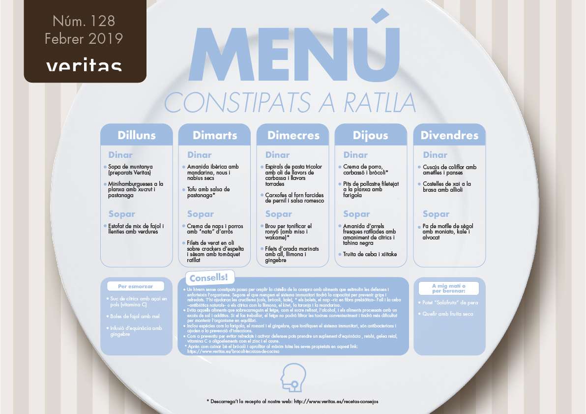 Constipats a ratlla - Menús - Veritas