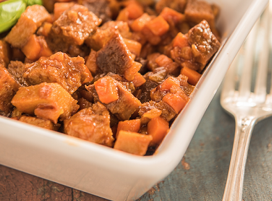 Seitan amb verdures i salsa de cervesa - Receptes - Veritas